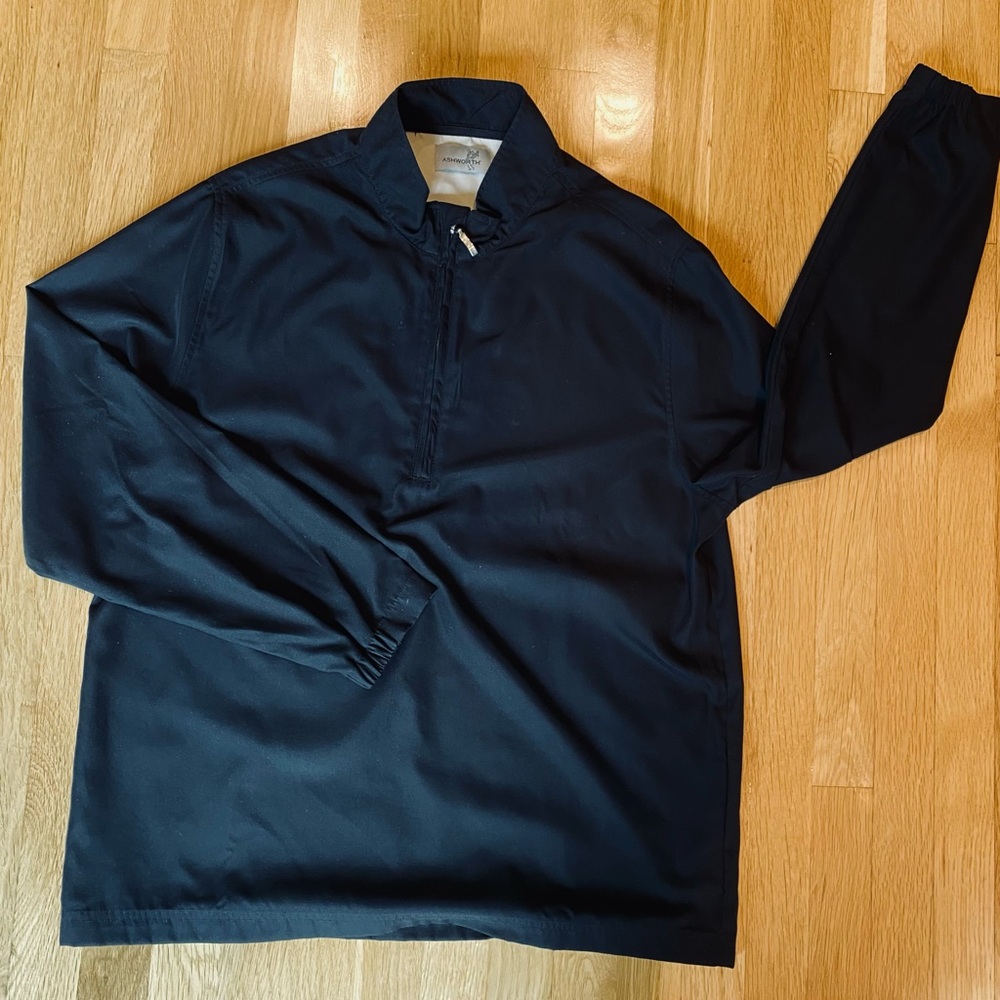 Men's Ashworth golf Black quarter-zip Jacket, size M